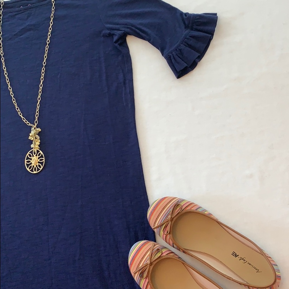 Lilly Pulitzer Ruffle Sleeve Tee Dress - Picture 4 of 7